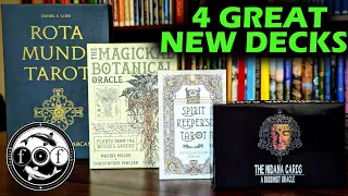4 GREAT New Decks: Rota Mundi, Magickal Botanical , Spirit Keeper's Tarot (SKT), Nidana Cards