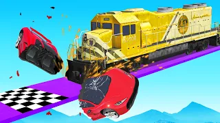 GTA 5 1v1 RACE With TRAINS!