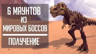 ПОЛУЧЕНИЕ 6 МАУНТОВ из Мировых Боссов в World of Warcraft