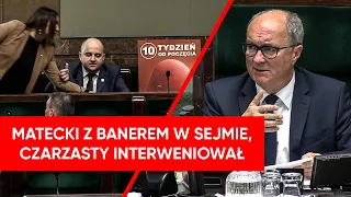 Matecki zakłócał debatę w Sejmie. Czarzasty interweniował