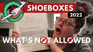 What’s not allowed in a Shoebox for Operation Christmas Child OCC 2022