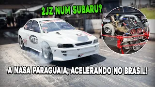 2JZ de 2.000 cv num Subaru, a NASA paraguaia, acelerando no Brasil!