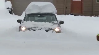 2018 Subaru plowing through 16" of snow