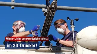 Covid-19 Gesichtsschutz aus dem 3D-Drucker für Bauarbeiten