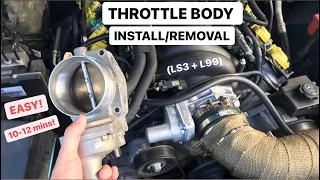 Throttle Body Replacement/Removal on LS3/L99 Camaro SS (2010-2015) | THIS FIXED THE PROBLEM!!