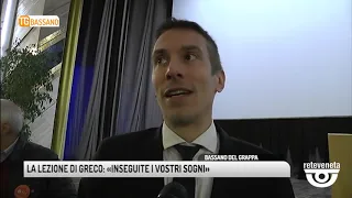 TG BASSANO (15/03/2019) - LA LEZIONE DI GRECO: «INSEGUITE I VOSTRI SOGNI»