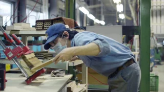 Manufacturing process for beautiful Japanese wooden furniture "KISARAGI"