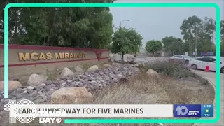 Search continue for 5 missing marines after helicopter found in California