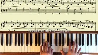 Piano Instruction Demo -- Courant Limpide Burgmuller --Op100 No7 --