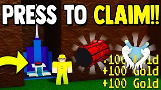 *PRESS* to CLAIM ITEMS and GOLD!! | Build a Boat for Treasure ROBLOX