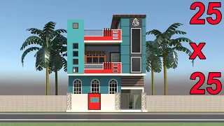 25x25 HOUSE PLAN WITH 2BEDROOM SET || 25X25 SMALL HOUSE PLAN || 25X25 GHAR KA NAKSHA || 25X25 HOME