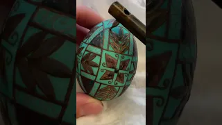 Brown Egg Pysanky - The Process