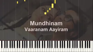 Mundhinam - Synthesia + Sheet Music | Vaaranam Aayiram | Harris Jayaraj | MD Soul Club