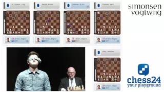 Magnus Carlsen blindfold simul in Vienna