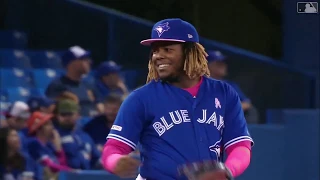 Vladimi Guerrero Jr, Debut and first HOME RUN in Major Leagues, MLB