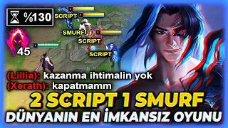 ÇILDIRDIM ! BENİ HİÇ BU KADAR TİLT OLMUŞ GÖRMEDİNİZ ! 2 SCRİPT 1 SMURF E KARŞI KAYN İLE MÜCADELEM !