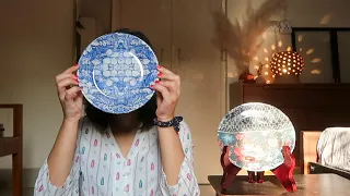 Decoupage art on a plate