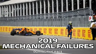 F1 2019 Mechanical Failures During The Race (w onboard cam & team radio)