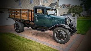 1930 Ford Model AA Stake Body Truck For Sale~Orig Motor~4 Speed~Beautifully Restored!