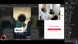 xQc laughs at when your "mom gets mad" Tik Tok