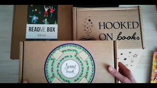 Книжные боксы: SecretBook, README box и Hooked on books - РАСПАКОВКА и СРАВНЕНИЕ, + история-БОНУС