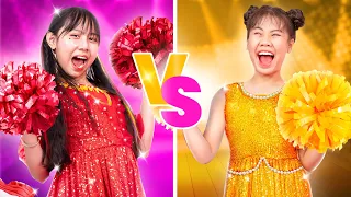 Tarian Satu Warna Tantangan! Gadis Merah Vs Kuning Di Kontes Dansa | Baby Doll Channel Indonesia