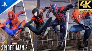 BEST 50 Suit Combos ft. Spider-Verse, MCU, Raimi, Symbiote Suit and More - Spider-Man 2 PS5 (4K)