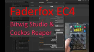 Faderfox EC4 - Support for Bitwig Studio & Cockos Reaper is here!