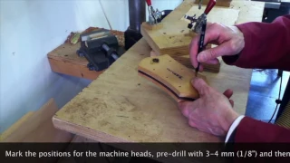 Archtop guitar making course (13): the neck (3)