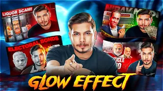 Nitish Rajput Thumbnail Secret🤫 || How to Make A Thumbnail With Glow Effect- Beginners 🔥 || LEO GFX