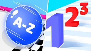 Satisfying Mobile Games 2023 - A-Z Run, Number Master, Giant Rush, Sandwich Runner, Pop It...