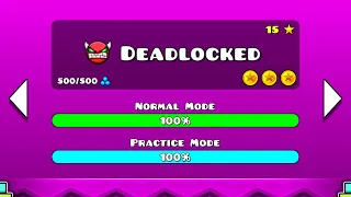 Deadlocked - Geometry Dash (Level 20) {DEMON 3} [ALL COINS]