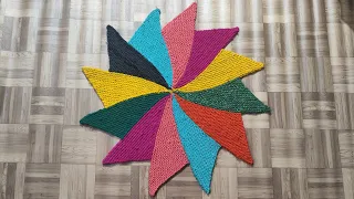 Multicolour big doormat |आसनी से बनने वाला रंग बिरंगा Doormat