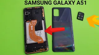 Samsung Galaxy A51 How to  replace back cover and camera glass..