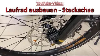 Vorderrad ausbauen - Steckachse Fahrrad