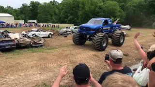 Bigfoot freestyle monster truck run at open house 2018