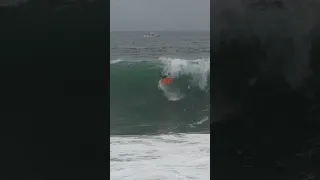 Expelled! Over the Falls!!! #thewedge #bodyboarding #bodyboard #surf #newportbeach #waves #aerial