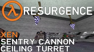 Xen Sentry Cannon & Ceiling Turret | Half-Life Resurgence