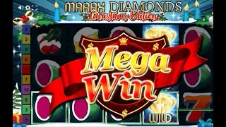 +1436€ bei Maaax Diamonds Christmas - Vollbild - Mega Win - Big Win - Gamomat - Online Casino 2020