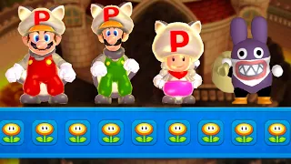 New Super Mario Bros. U Deluxe All Castles and Towers – 2 Players Walkthrough Co-Op