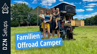 Familien Offroad Camper mit XXL Dachzelt | DZN Setup: Ford Ranger mit Maggiolina AIRLANDER PLUS 360