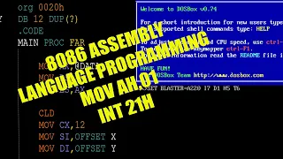 An 8086 Assembly language program to Enter a char from keyboard and display the character on output.
