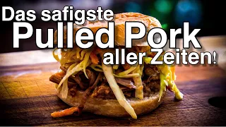 Das saftigste Pulled Pork aller Zeiten mit einer super leckeren Injektion vom Geda Grill Odin 95