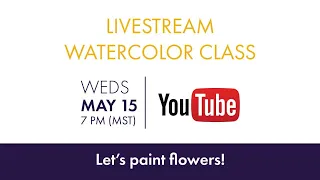 Let's paint a hollyhock flower!