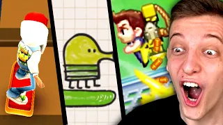 Lukas spielt HANDY SPIELE aus seiner KINDHEIT.. (Subway Surfers, Doodle Jump, Jetpack Joyride...)