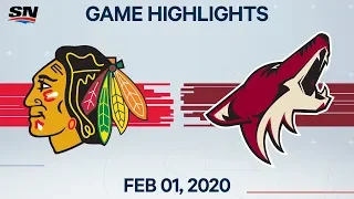 NHL Highlights | Chicago Blackhawks vs. Arizona Coyotes – Feb. 1, 2020