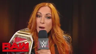 Becky Lynch sends a message to the Women’s locker room: Raw, Aug. 12, 2019