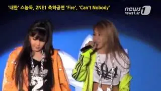 2NE1 - Fire, Can't Nobody at Snoop Dogg's Concert Live in Korea