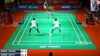 Kevin/Marcus 🇮🇩 VS Rankireddy/Chirag Shetty🇮🇳 #badminton #indonesiaopen2021 #bwf