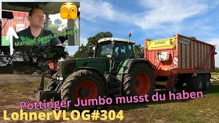 LohnerVLOG#304 Pöttinger Jumbo 6610 mit 930 TMS im Einsatz I Claas Jaguar 950 hackt I Mais mulchen